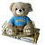 Мягкая игрушка Медведь Люкс в кофте BL-25008-22 22 см